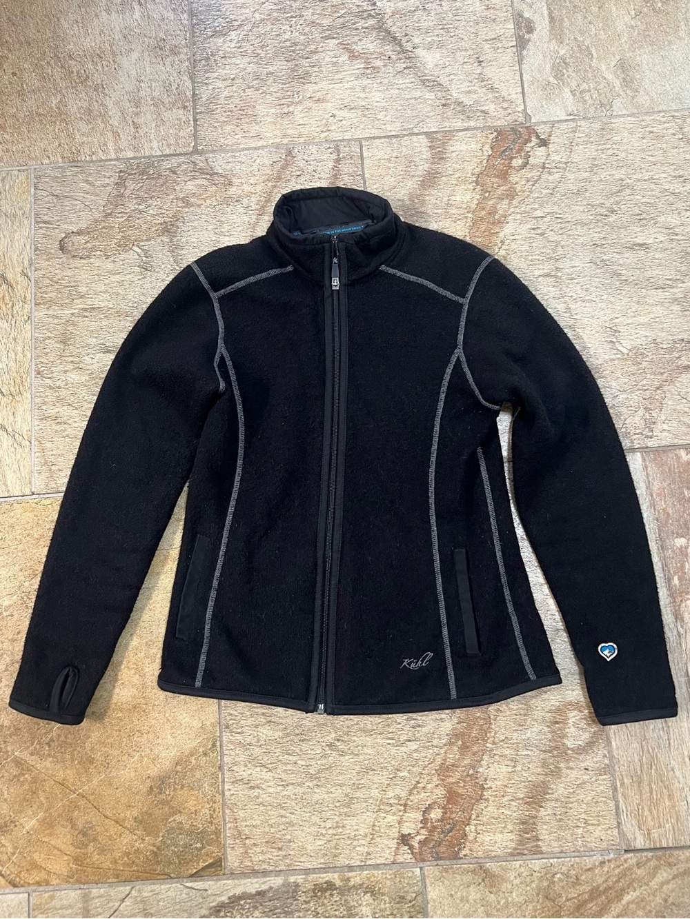 Kühl “Alpaca Fleece” Women's Black Zip-Up Jacket Size Small